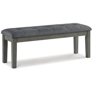 Hallanden - Large UPH Dining Room Bench - Black / Gray
