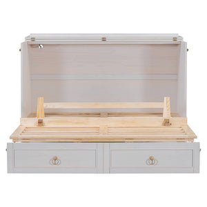 Murphy Bed With Large Drawers And Stylish Design