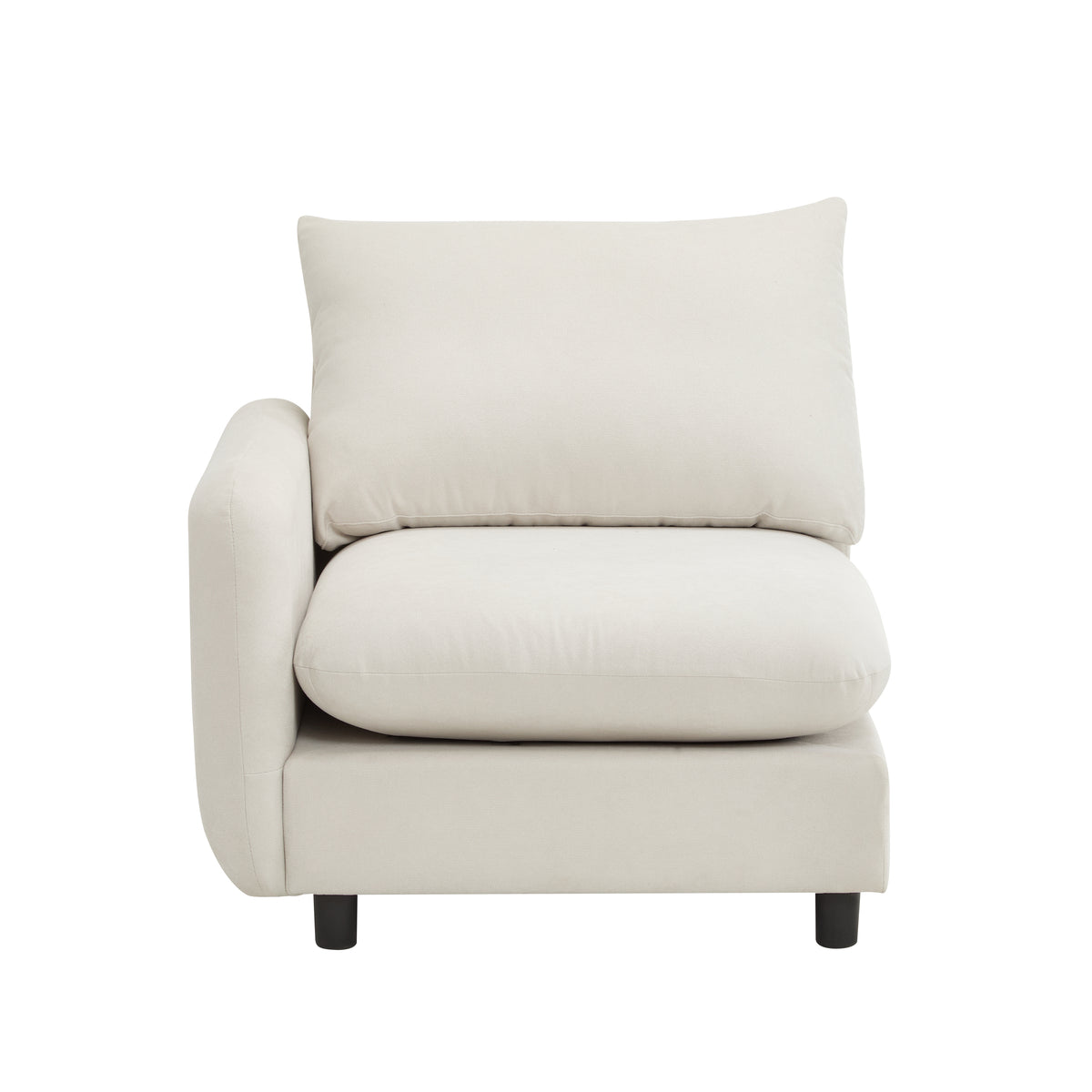 69 in. 2-Seats Modular Sectional Sofa Corner Chair Sofa Couch