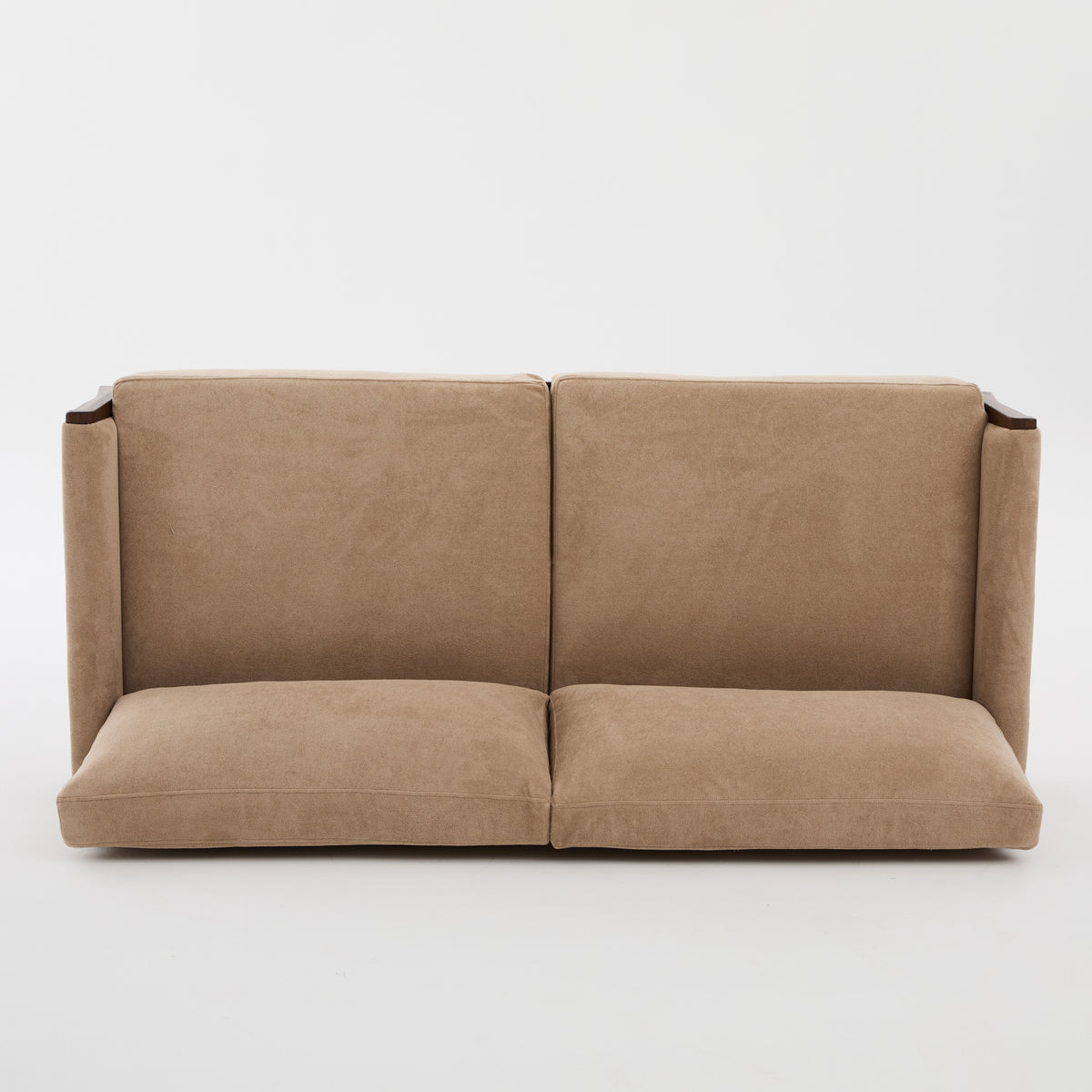 Mid-Century Modern Velvet Fabric Sofa