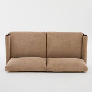 Mid-Century Modern Velvet Fabric Sofa