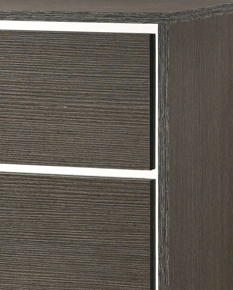 Escher - Chest - Gray / Oak - Best Buy Furniture