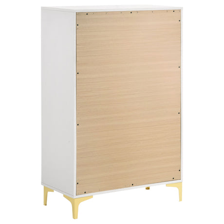 Karena - Rectangular 5 Drawer Chest - White