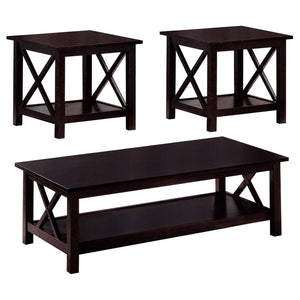 Merlot 3 Piece Occasional Set - Brown
