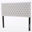 Queen Size Headboard With Button Tufting - Light Gray - Best Buy Furniture