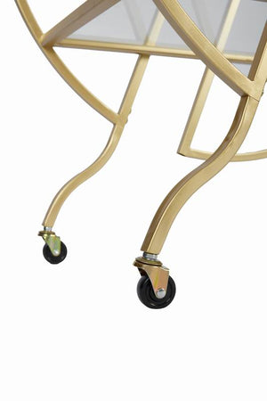 Gold Bar Carts for The Home Bar Serving Cart
