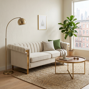 FX-P81B-CW Velvet Sofa