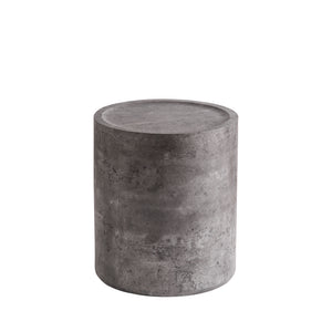 Modern Faux Concrete Round Corner Accent Table