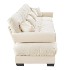 Super Comfort Oversized Modular Sectional Sofa, Deep Seat Convertible L Shaped Couch