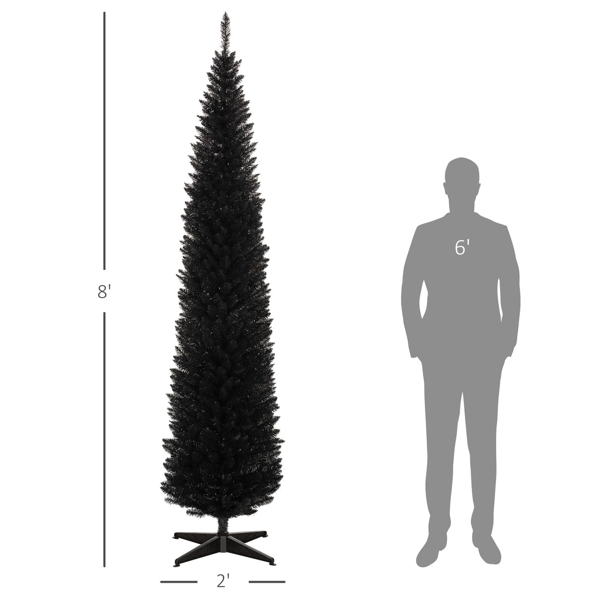 Classic Pencil Christmas Tree with Easy Setup