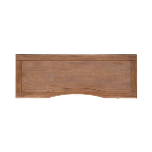 Dauphin - 3 Drawer Executive Desk - Brown