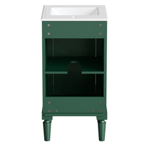 French Style Bathroom Cabinet With Sink, Adjustable Shelf