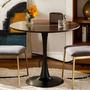 Walnut Round Table - Modern Dining Table
