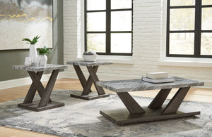 Bensonale - Occasional Table Set (Set of 3) - Brown / Gray - Best Buy Furniture