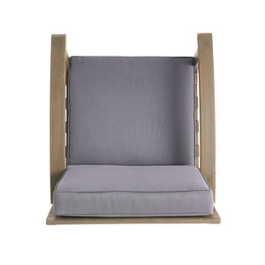Peyton Club Chair Outdoor Seating Acacia Wood 32.25 X 28.00 X 31.25"