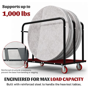 1000LBS Heavy Duty 2-in-1 Table Dolly