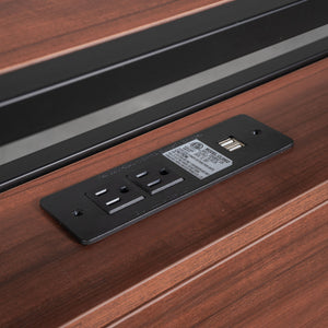 Platform Bed Frame With Trundle, USB Ports And Slat Support, No Box Spring Needed