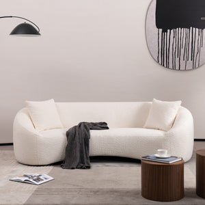 Minimalist Curved Sofa, 3 Seater