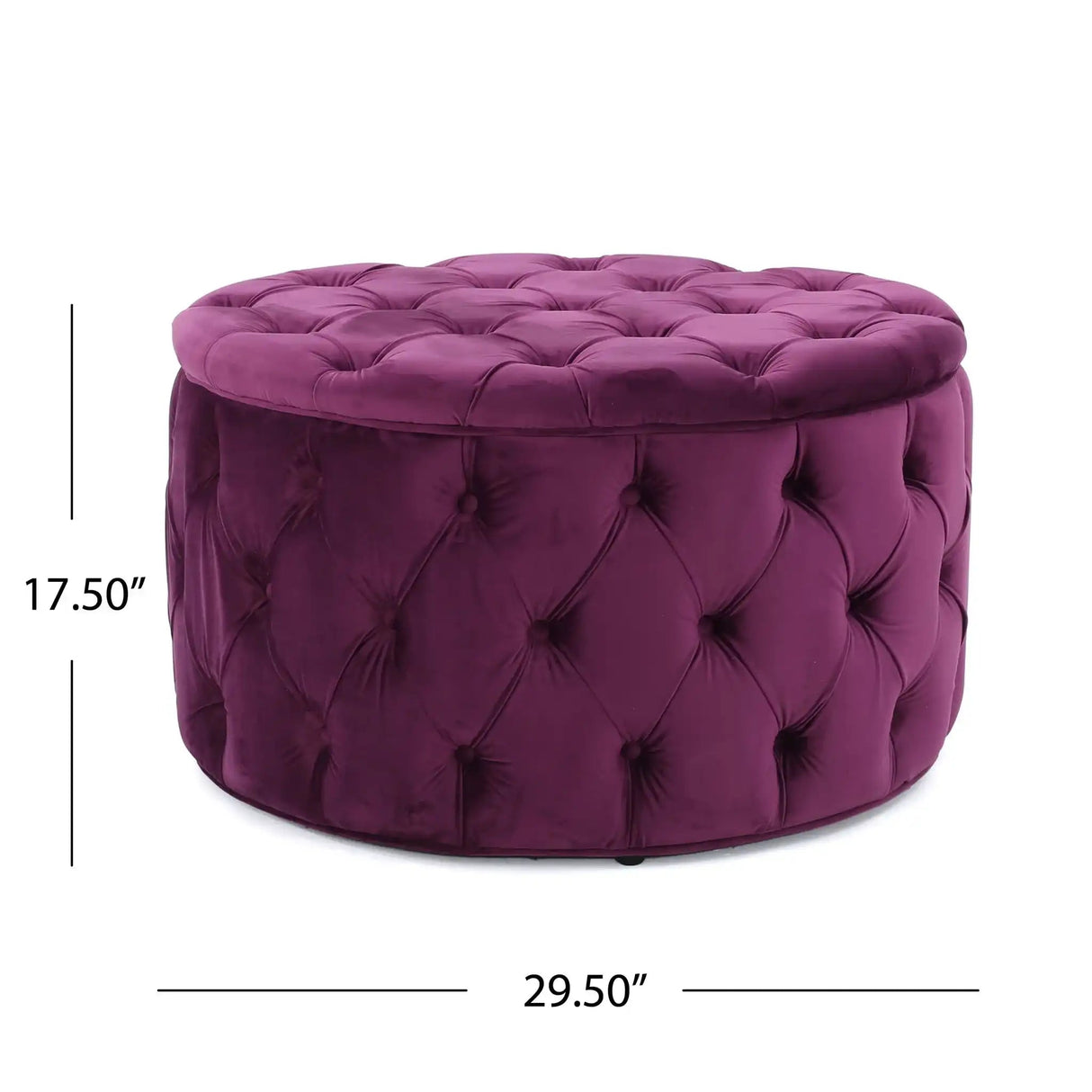 Modern Glam Ottoman Velvet - Best Buy Furniture