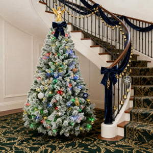 Artificial Snow Christmas Trees with Frosted Branches