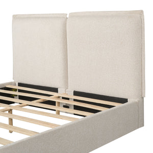 Double-Pillow Upholstered Bed Design