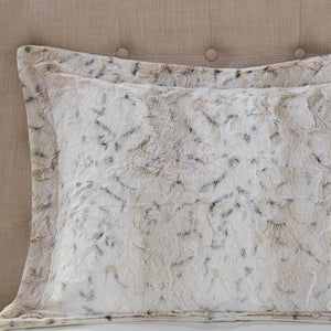 Full/Queen 4PC Faux Fur Comforter Set