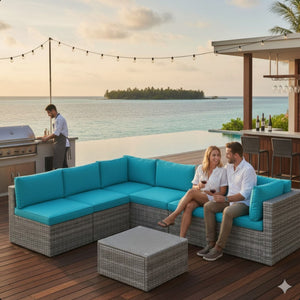 Modern Patio Set With Coffee Table
