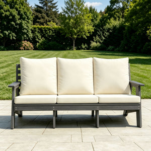 HIPS 3 Seater Outdoor Garden Sofa with Cushion