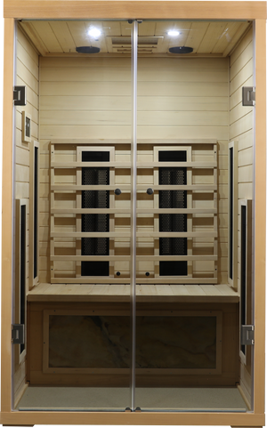 Two Person Indoor Hemlock Sauna – Far Infrared Sauna Room