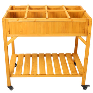 Elevated 8 Pocket Herb Garden Bed