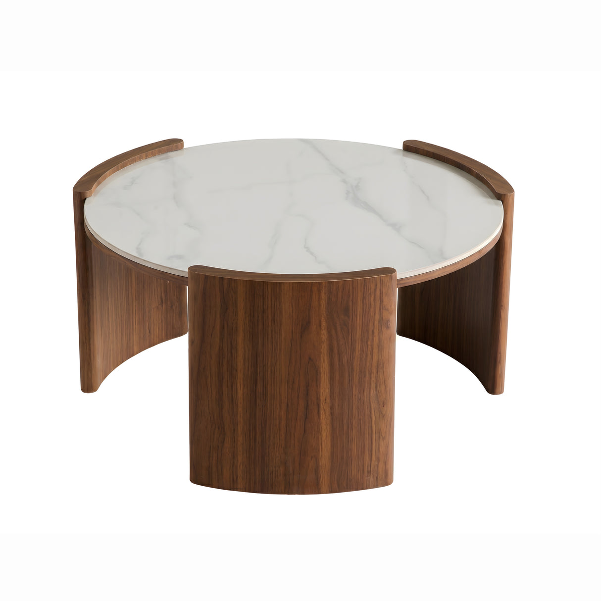 Modern Round Sintered Stone Coffee Table