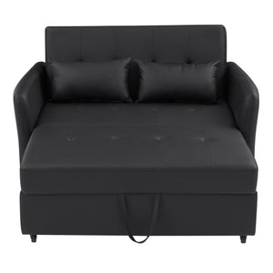Convertible Sleeper Sofa Bed With 3 USB Ports