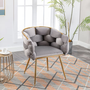 Luxury Modern Simple Leisure Single Sofa Chair Bedroom Lazy Person Household Dresser Stool Manicure Table Back Chair