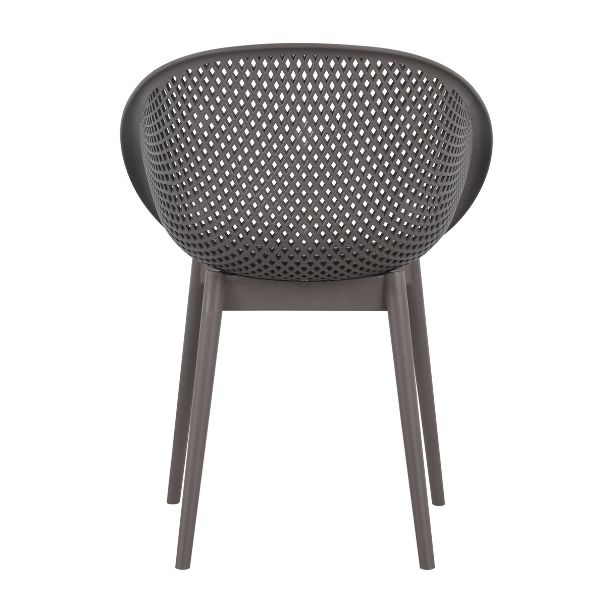 2 Piece Durable Single Chair With Hollow Out Design
