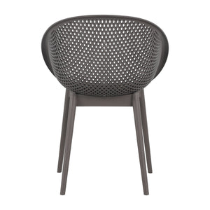2 Piece Durable Single Chair With Hollow Out Design