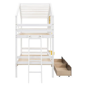 Bunk Bed With Playhouse Roof And Window