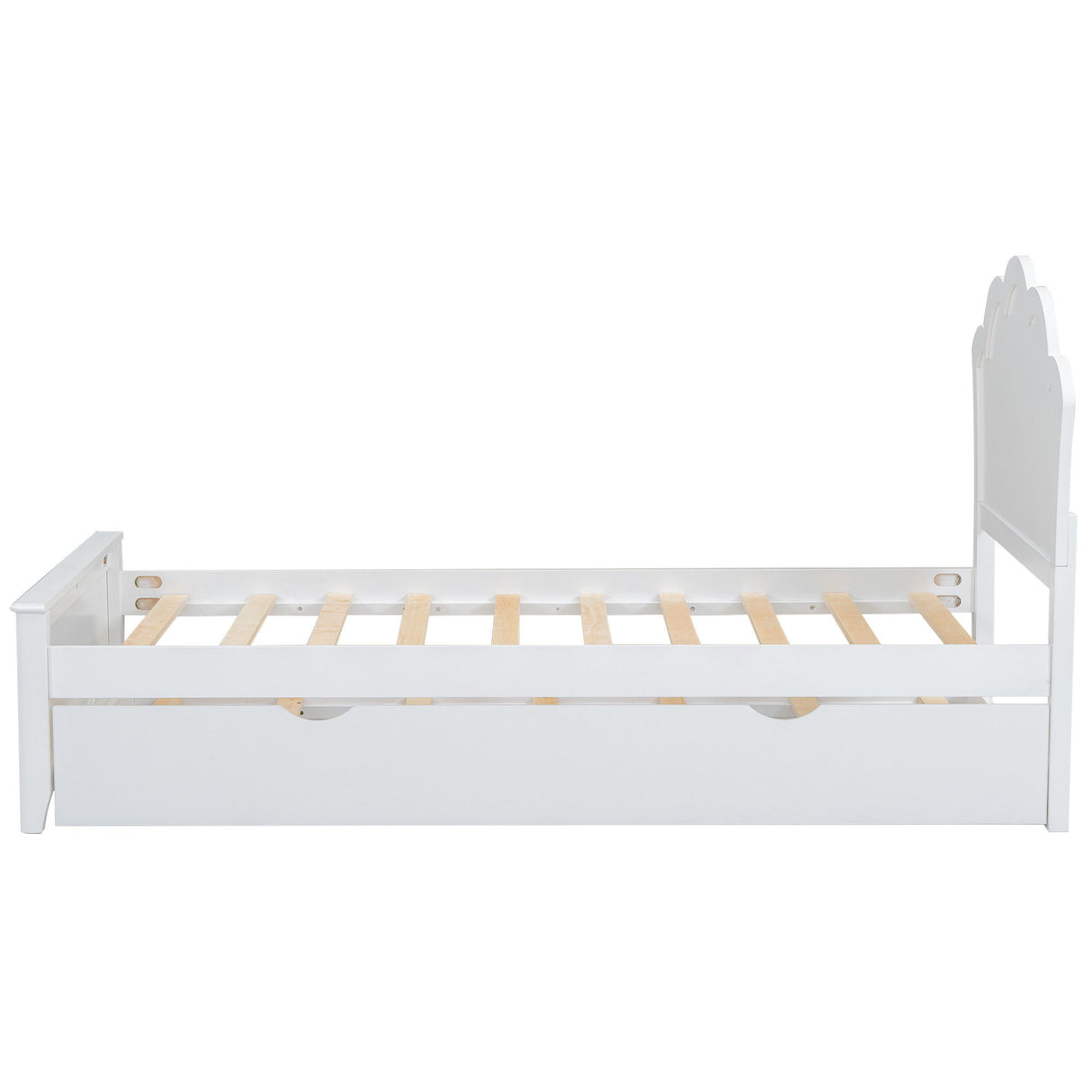 Platform Bed With Headboard And Trundle