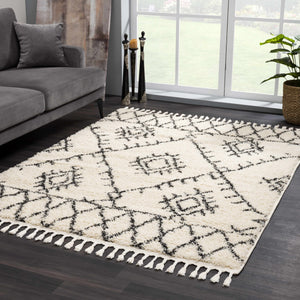 Emlenton Berber Shag with Tassels - Clearance