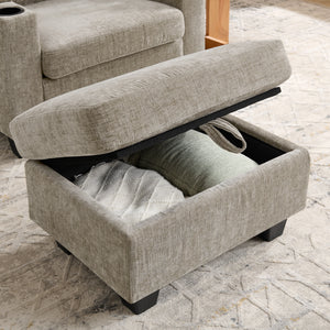 Single Sofa Recliner with Manually Adjustable Backrest - Brown
