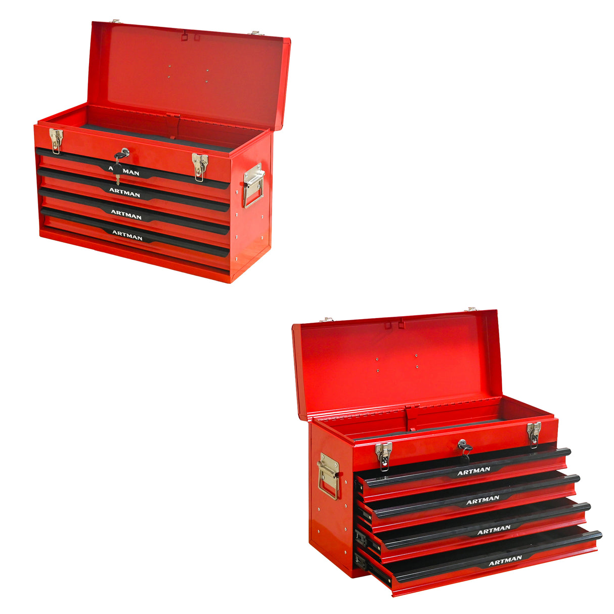 20-inch Steel Portable Tool Box with Drawers
