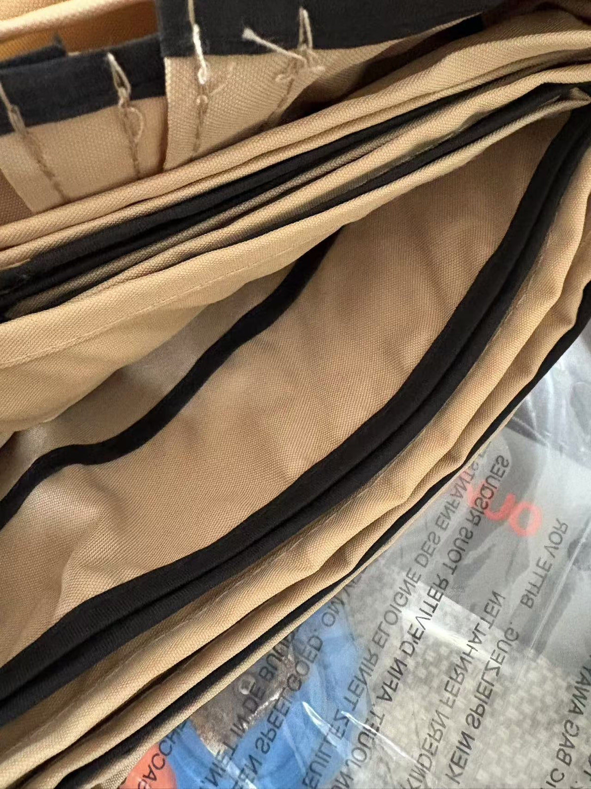 13x10 Ft Patio Double Roof Gazebo Replacement Canopy Top Fabric, Khaki