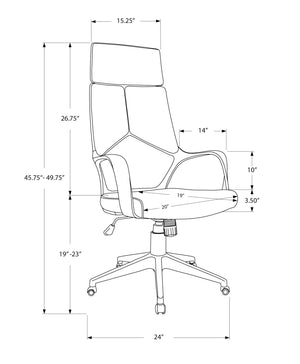 Office Swivel Chair, Adjustable Height, Ergonomic, Armrests, Contemporary & Modern - Best Buy Furniture