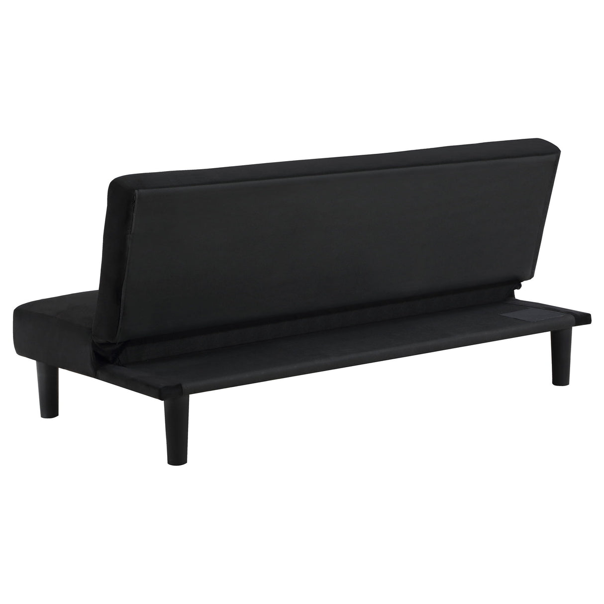 Boston - Tufted Convertible Sofa Bed Armless Design - Black