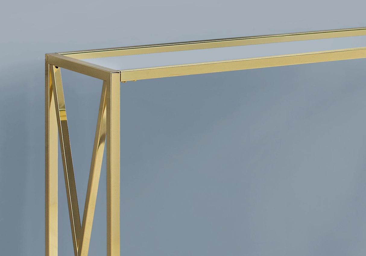 Accent Console Table For Entryway, Contemporary & Modern - Gold - Best Buy Furniture