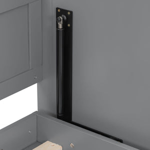 Murphy Bed With Desk, LED Lights & USB Charging Station