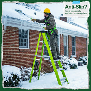 Fiberglass Ladder with Tool Tray