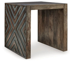 Dreggan - Square End Table - Brown - Best Buy Furniture
