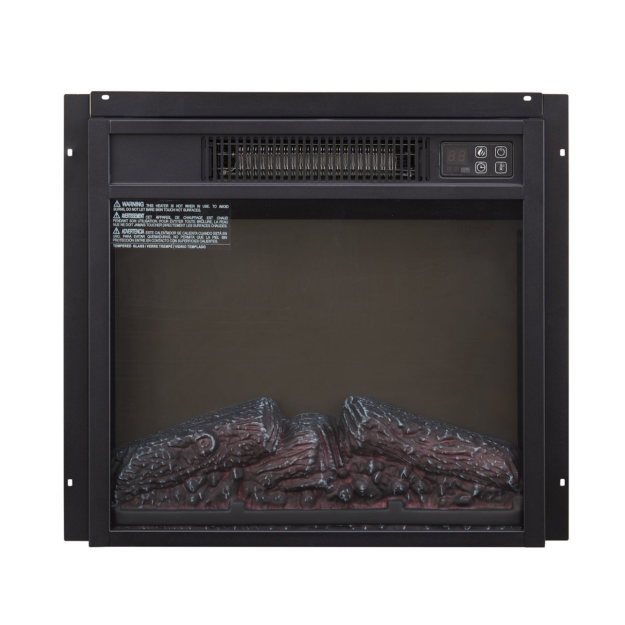 Electric Fireplace Insert 18" 1400W Remote Control