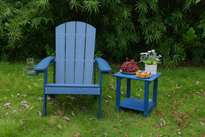 Outdoor Lounge Chair With Cup Holder For Patio Relaxation