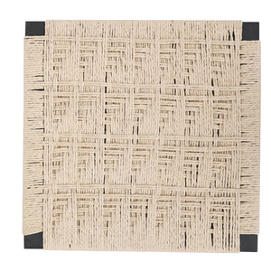 Style B, Woven Bar Stools With Backrest, Paper Rope Weave Dining Chairs For Kitchen Island - Creamy White